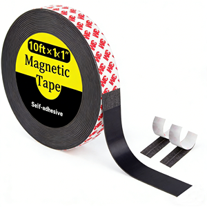 Ruban magnétique de 15 <span class=keywords><strong>pieds</strong></span>, rouleau de ruban magnétique avec support adhésif puissant 3M, parfait pour les projets artistiques DIY et les tableaux blancs - Product Image 4