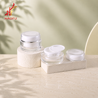 Pot en plastique transparent OEM/OED personnalisé de 15g/30g avec double paroi intérieure pour gel à ongles, crème pour le visage et les yeux, et produits cosmétiques et de soin