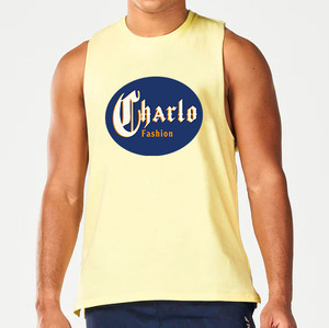 Gran oferta, camiseta sin mangas de gimnasio <span class=keywords><strong>Charlo</strong></span> para hombres, camisetas de entrenamiento de secado rápido, camisetas atléticas con tirantes, culturismo sólido, espalda cruzada muscular - Product Image 3