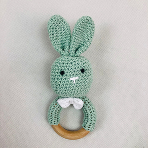 Offre Spéciale 15cm Crochet Lapin <span class=keywords><strong>Dentition</strong></span> Bague En <span class=keywords><strong>Bois</strong></span> Pour Bébé Jouets <span class=keywords><strong>De</strong></span> <span class=keywords><strong>Dentition</strong></span> - Product Image 4