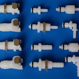 1/4 nhựa "5/16" 3/8 "valved bảng điều chỉnh gắn chủ đề áp suất thấp linh hoạt nhanh chóng ngắt kết nối vách ngăn ống thép gai khớp nối - Product Image 6