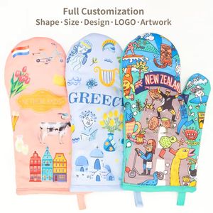 Mitaines de cuisine et gants de four en silicone, blanc uni, pour la pâtisserie - Product Image 1