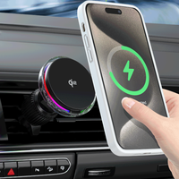 Cargador Inalámbrico Magnético para Auto 2026, Refrigerado por Aire, 15W PD, Resistente al Fuego, Carga Rápida, Portátil para Móviles