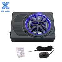 Subwoofer para Auto XDL Audio RGB Light Ultra Delgado, DC 12V, Bobina Simple, 10 Pulgadas, Activo, 180W RMS, Potencia Estéreo/Surround, Control Remoto