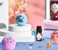 Coffret Cadeau de Bombes de Bain Effervescentes Bio Véganes Personnalisées 2024 en Gros – Marque Privée, Bombes de Bain Moussantes aux Roses pour la Saint-Valentin