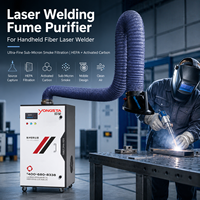 Purificateur de fumées de soudage laser pour soudeuse laser à fibre portative, filtration de fumée ultra-fine submicronique avec système de charbon actif