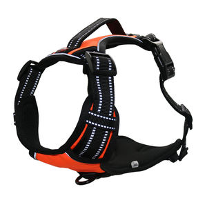 Hotselling Aangepaste Hondentuig Reflecterende Nylon Tactische Vest Grote XL Maten Breakaway Anti-Trek Wandel- en Loopvest met Lintdecoratie - Product Image 4