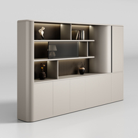 Meuble de bureau exécutif de luxe moderne Musen Modèle 052, bibliothèque commerciale, armoire de rangement pour dossiers, design MDF, serrure à clé