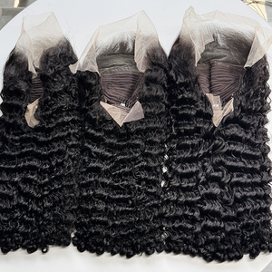 Peluca de Cabello Humano Rizado Birmano de Color Natural, Rizos Suaves y Voluminosos, Densidad Completa, Línea de Cabello Natural Pre-Desplumada - Product Image 1