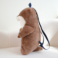 Vente en gros d'usine Sac à dos doux en peluche loutre Animal de mer loutre jouets en peluche personnalisés 50cm