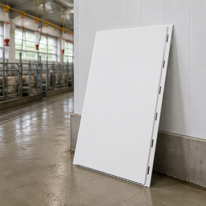 Panneau mural en PVC hygiénique anti-moisissure à emboîtement pour usine de transformation alimentaire, finition lisse, panneau mural en plastique à lattes - Product Image 4