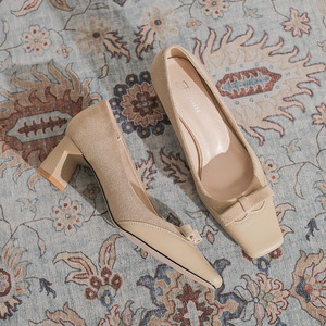 Zapatos Unisex de Tacón de Aguja de Cuero Genuino con Forro de Malla Calada, de Moda, Cómodos y con Punta, Novedad 2026 - Product Image 1