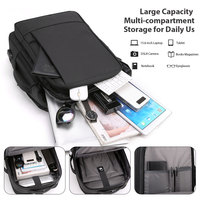 Tas Ransel Laptop Oxford Anti Air, Dapat Diperluas, Dilengkapi Port USB Pengisian Daya, Kapasitas Besar, Unisex, Untuk Bisnis dan Perjalanan