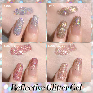BORN PRETTY Esmalte de <span class=keywords><strong>Gel</strong></span> Reflectante de Fantasía, Esmalte de <span class=keywords><strong>Gel</strong></span> de Disco con Brillo Láser UV Inodoro, Resina Libre de HEMA TPO, 10ml - Product Image 6