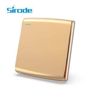 Sirode S2 Series British Standard Modern Gold Color Luxury 3 Gang 1 Way Electric Wall <strong>Light</strong> Switches and <strong>Sockets</strong> for Home - Product Image 3