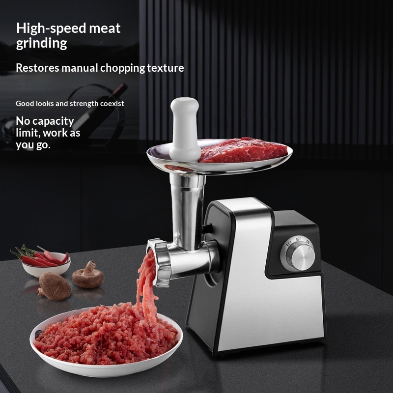 Multi-Functional Electric Meat Grinder Sausage Stuffer Meat Mixer Vegetable Cutter Household Food Processor Stainless Steel