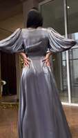 Abaya Y53 de haute qualité, respirante, à manches bouffantes, pour femme, style Dubaï, musulmane, islamique, Malaisie, longue, modeste, pour mariage, Moyen-Orient