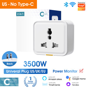 Smart Life Smart Home <strong>WiFi</strong> Power Socket App Alexa/Google Voice Control Universal EU/UK/US <strong>Plug</strong> Timed Commands Power Meter Type C - Product Image 6
