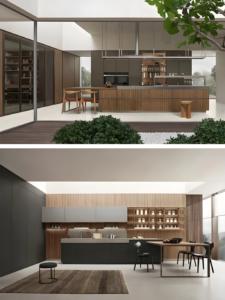 Gabinetes de cocina de lujo americanos europeos, muebles modernos de madera maciza, gabinete de pintura brillante personalizado de una sola isla, gabinete de cocina - Product Image 2