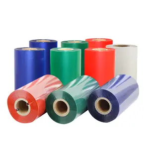 Профессиональная премиальная полимерная лента со штрих-кодом цвета синий белый зеленый красный с отличной стойкостью к истиранию для использования в принтере ленты