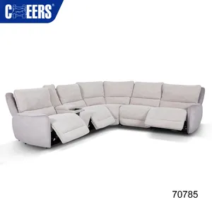 MANWAH CHEERS Large Living Room Corner Sofa Sectional Couch Set Furniture 6 Piece Reclinable Lounge Fabric Modular Sofas