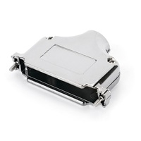 Coque arrière blindée EMI en métal D-Sub 9 broches avec vis 4-40 UNC pour assemblage de câble DB9
