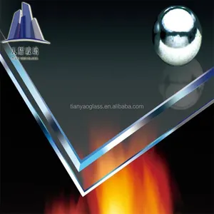 high quality fire rated glass 6mm 8mm 2 hour fire rated glass Fire Proof Glass