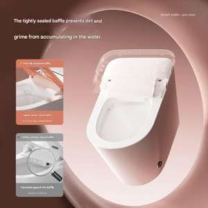 โถสุขภัณฑ์อัตโนมัติ ประหยัดน้ำ พร้อมเซ็นเซอร์เท้า ระบบเปิดฝาอัตโนมัติ แบบติด<span class=keywords><strong>ผนัง</strong></span> - Product Image 3