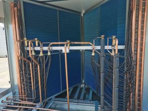 Air modulaire fait sur commande manipulant l'installation facile de transport de champ d'unité R-410A le moteur-chauffage de refroidissement conçu pour <span class=keywords><strong>AHUs</strong></span> - Product Image 4