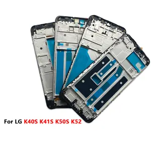 Groothandel Voorframe Behuizing Voor Lg K40 S K 41S K50 S K52 Marco Lcd Frame Bezel Plaat Mobiele Telefoon Reserveonderdelen