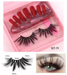 <span class=keywords><strong>Faux</strong></span> <span class=keywords><strong>cils</strong></span> faits à la main de luxe à la mode en gros ensembles d'<span class=keywords><strong>ongles</strong></span> à presser colle personnalisée marque privée conception d'<span class=keywords><strong>ongles</strong></span> Bling longueurs mélangées - Product Image 4