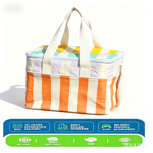 Bolsa Térmica Impermeable Grande para Picnic y Playa, Bolsa de Almuerzo Personalizada al por Mayor con Diseño de Patrón, Lonchera Aislada - Product Image 1