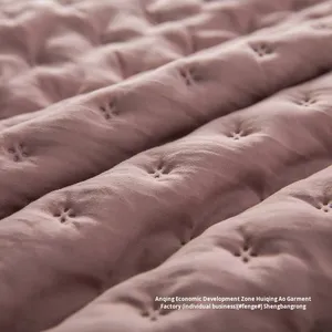 Sang trọng 3-mảnh chần sợi nhỏ bedspread Set tất cả các mùa Reversible coverlet với mô hình dập nổi giường ném cho phòng ngủ trang trí nội thất - Product Image 2