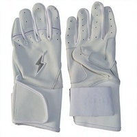 Guantes de Bateo de Béisbol QASWA SPORTS Premium Pro, 100% Cuero Cabretta, Puño Largo, Protección para la Muñeca, Agarre Suave, Cierre de Gancho y Bucle