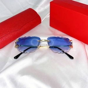 <span class=keywords><strong>Occhiali</strong></span> da Sole Senza Montatura Modello 1925, Nuovi Colori 2023, <span class=keywords><strong>Occhiali</strong></span> di Lusso con <span class=keywords><strong>Lenti</strong></span> Sfumate, Montatura in Metallo - Product Image 3