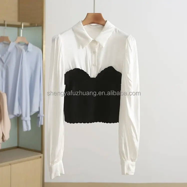 New loose Chiffon women's shirt spring and summer fashion casual Korean women's shirt