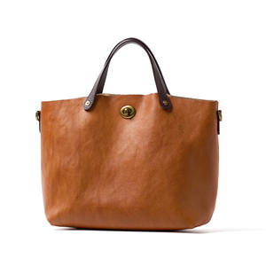 New High Quality Vegetable Tanned Cowhide Women's Handbag <b>Briefcase</b> Vintage Style Genuine <b>Leather</b> Ladies Bag - Product Image 6