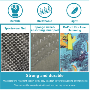 PPE 땀 위킹 통기성 난연 헬멧 하드 모자 안감 아메리칸 스타일 유행 용접기 먼지 모자 용접 캡 - Product Image 6