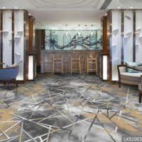 Moquette de salle de banquet d'hôtel 5 étoiles, moquette de luxe mur à mur, moquette de chambre d'hôtel