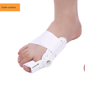 Correcteur d'hallux valgus à bouton réglable, séparateur d'orteils, redresseur d'orteils pour hallux valgus avec coussinet en gel remplaçable - Product Image 2