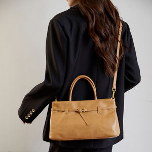 2025 प्रसिद्ध नई डिजाइन महिलाओं के हैंडबैग स्टाइलिश बड़े pu चमड़े के साथ तीन स्ट्रैप्स अनुकूलन योग्य लोगो उच्च गुणवत्ता वाले जिपर - Product Image 5