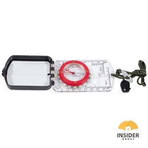 Boussole à déclinaison réglable avec <span class=keywords><strong>clinomètre</strong></span> à lumière LED et miroir de visée pour la randonnée et le camping - Product Image 3