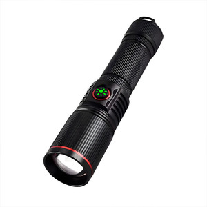Handheld <b>Flashlight</b> Led <b>Rechargeable</b> 18650 Battery Zoomable Portable Outdoor Use - Product Image 1