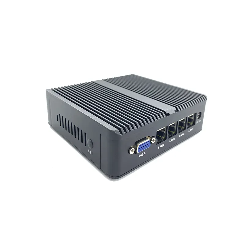 J1900 CPU core i5 linux 4lan USB3.0 intel nuc small box computer industrial embedded mini pc pfsense with wifi and vga