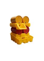 Chariot de stockage et de transport sécurisé pour fûts d'huile de 55 gallons SCP-Z3 par Oilspillpro, respectueux de l'environnement