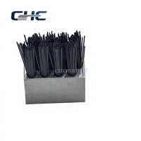 Petites brosses miniatures à base d'aluminium pour le nettoyage des machines CNC et des convoyeurs, brosse à poils en nylon pour le nettoyage