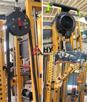 Máquina Smith Multifuncional Todo en Uno de Acero con Power Rack, Air Rower y Cable Crossover para Gimnasios y Uso Comercial