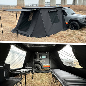 Grande tente de <span class=keywords><strong>camping</strong></span> quatre saisons en tissu Oxford imperméable pour l'extérieur, structure à une chambre, auvent en aluminium pour SUV tout-terrain - Product Image 2