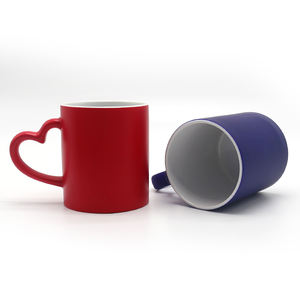 <span class=keywords><strong>Taza</strong></span> <span class=keywords><strong>de</strong></span> Porcelana Personalizada con Logotipo DIY <span class=keywords><strong>de</strong></span> 11 oz, Color Mate Cambiante, Sublimación en Blanco, Recubierta para Transferencia <span class=keywords><strong>de</strong></span> Calor, <span class=keywords><strong>Taza</strong></span> Mágica para Café con <span class=keywords><strong>Asa</strong></span> <span class=keywords><strong>de</strong></span> Corazón - Product Image 3