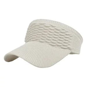 Casquette de chapeau de pare-soleil pour femmes Sports de plein air Casquette de course Chapeau de soleil ouvert pour la protection solaire